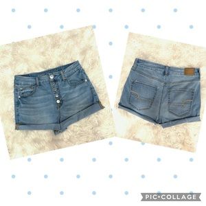 AE NE(X)T Level Curvy High Waisted Button Up Short